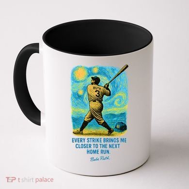 Babe Ruth Quote Starry Night Coffee Mug