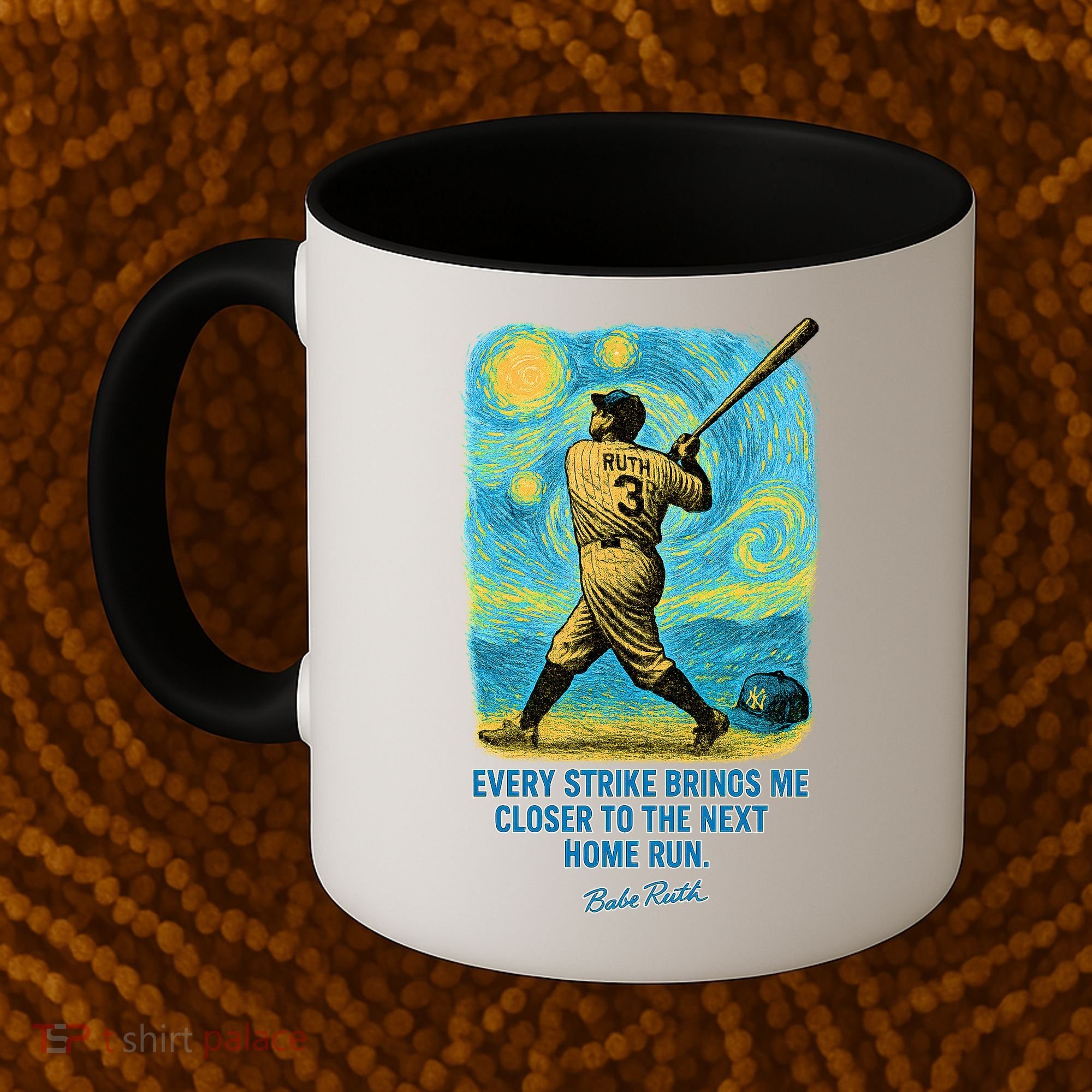 Babe Ruth Quote Starry Night Coffee Mug