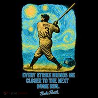 Babe Ruth Quote Starry Night Ornament thumb 1