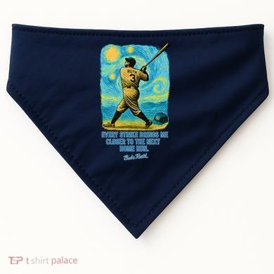 Babe Ruth Quote Starry Night USA-Made Doggie Bandana