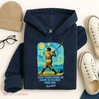 Babe Ruth Quote Starry Night Hoodie thumb 4