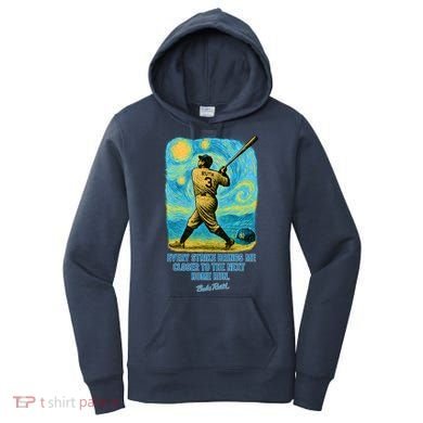 Babe Ruth Quote Starry Night Women's Hoodie