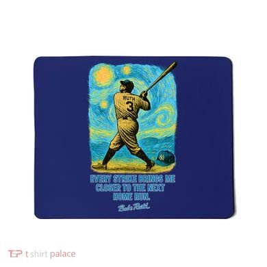 Babe Ruth Quote Starry Night Mousepad