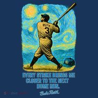 Babe Ruth Quote Starry Night Mousepad thumb 1