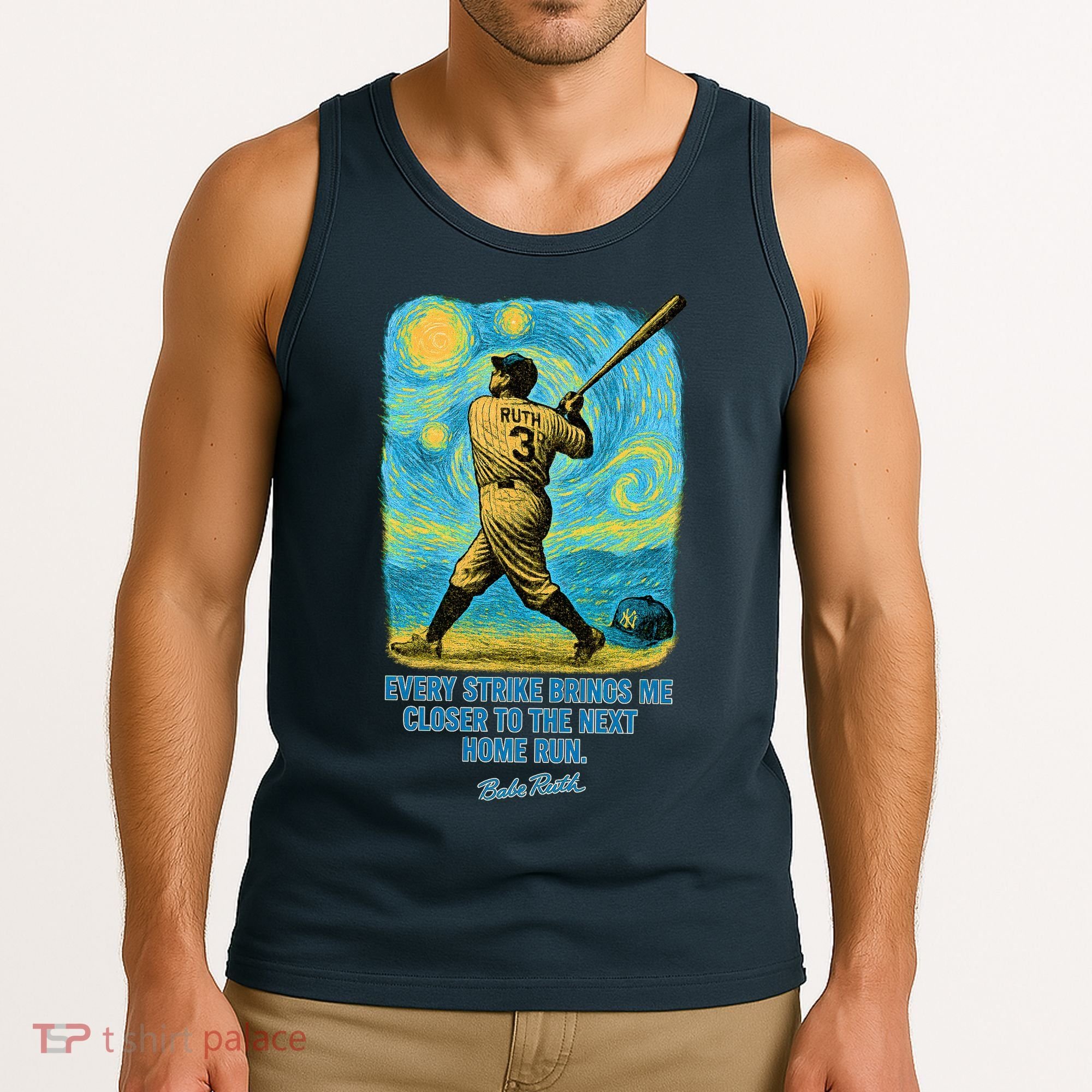 Babe Ruth Quote Starry Night Tank Top