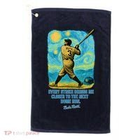 Babe Ruth Quote Starry Night Golf Towel thumb 0