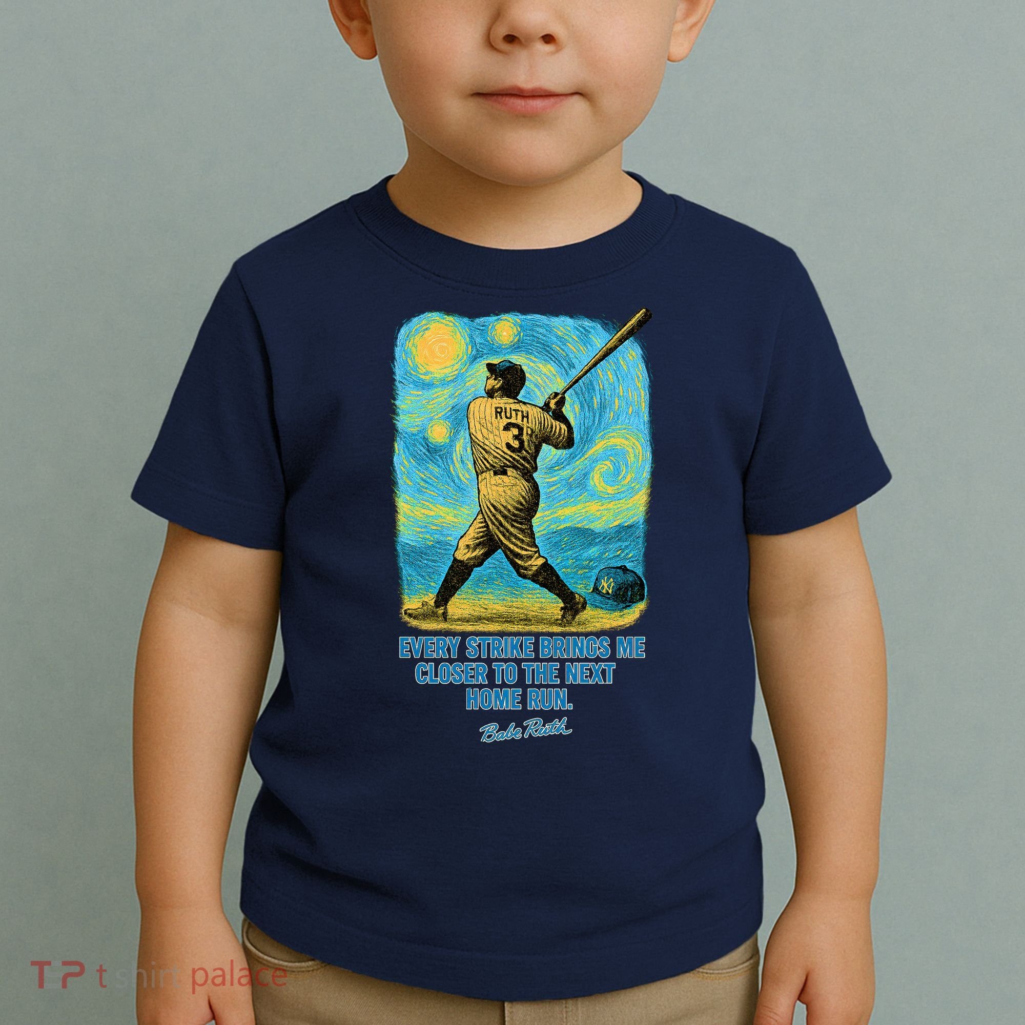 Babe Ruth Quote Starry Night Toddler T-Shirt