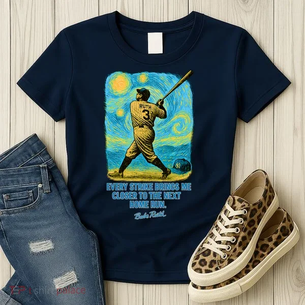 Babe Ruth Quote Starry Night Women's T-Shirt