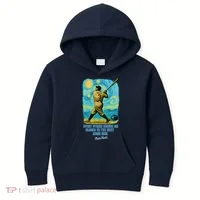Babe Ruth Quote Starry Night Kids Hoodie thumb 0