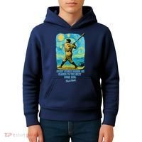 Babe Ruth Quote Starry Night Kids Hoodie thumb 4