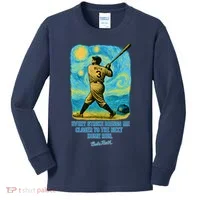 Babe Ruth Quote Starry Night Kids Long Sleeve Shirt thumb 0