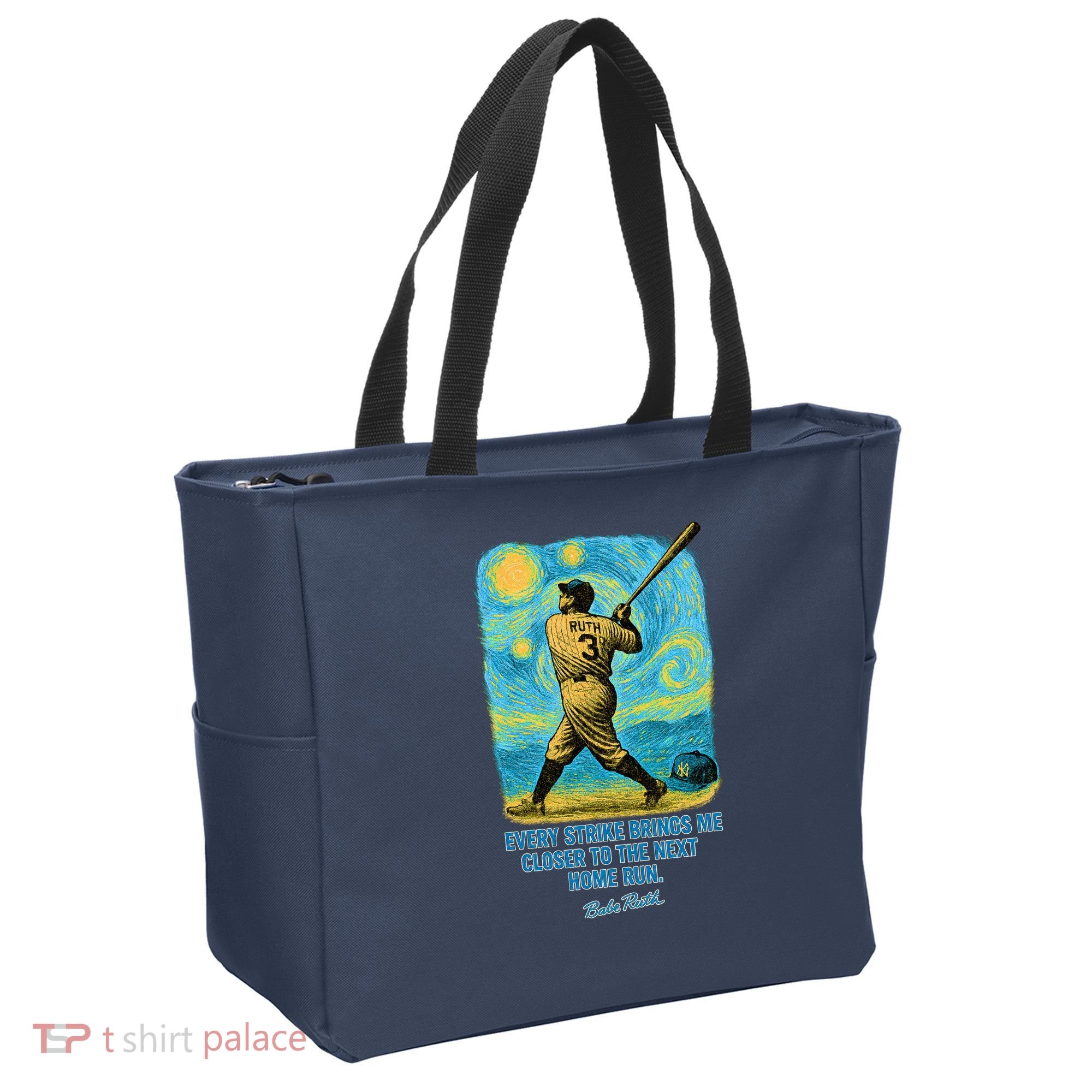 Babe Ruth Quote Starry Night Tote Bag