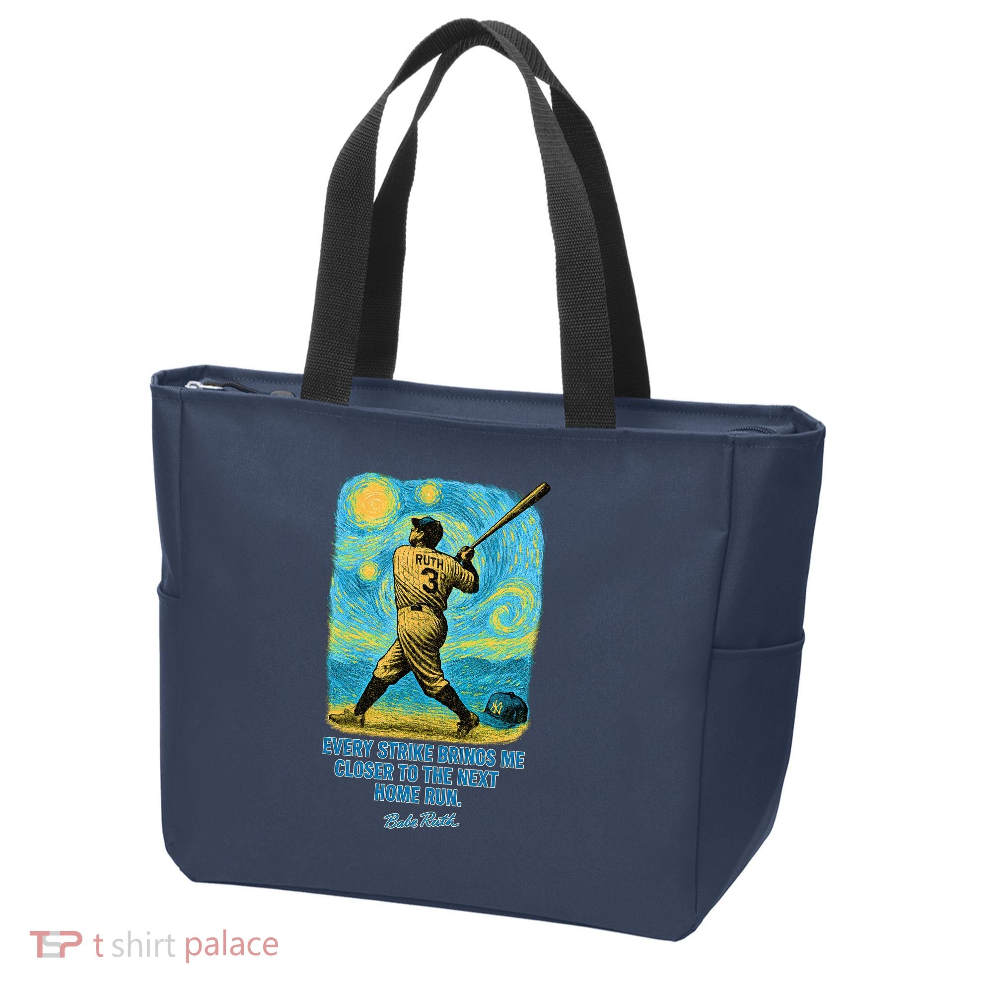Babe Ruth Quote Starry Night Tote Bag
