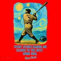 Babe Ruth Quote Starry Night Santa Hat thumb 1