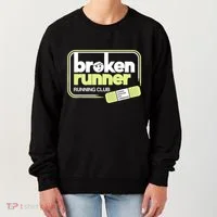 Broken Runner Running Club Turning Setbacks Into Comebacks Women's Sweatshirt thumb 0