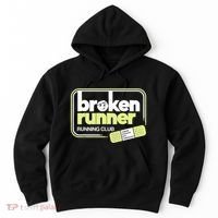 Broken Runner Running Club Turning Setbacks Into Comebacks Hoodie thumb 0