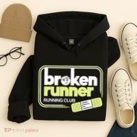 Broken Runner Running Club Turning Setbacks Into Comebacks Hoodie thumb 4