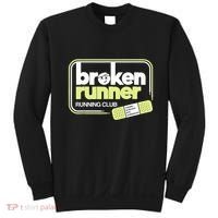 Broken Runner Running Club Turning Setbacks Into Comebacks Sweatshirt thumb 0