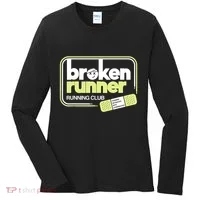 Broken Runner Running Club Turning Setbacks Into Comebacks Women's Long Sleeve Shirt thumb 0