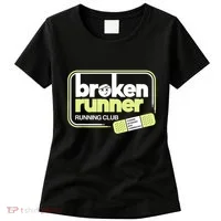 Broken Runner Running Club Turning Setbacks Into Comebacks Women's T-Shirt thumb 0