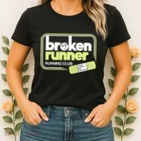 Broken Runner Running Club Turning Setbacks Into Comebacks Women's T-Shirt thumb 2