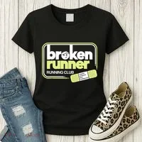 Broken Runner Running Club Turning Setbacks Into Comebacks Women's T-Shirt thumb 3
