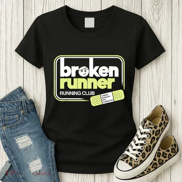 Broken Runner Running Club Turning Setbacks Into Comebacks Women's T-Shirt