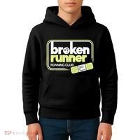 Broken Runner Running Club Turning Setbacks Into Comebacks Kids Hoodie thumb 4