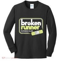 Broken Runner Running Club Turning Setbacks Into Comebacks Kids Long Sleeve Shirt thumb 0