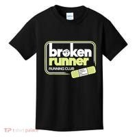 Broken Runner Running Club Turning Setbacks Into Comebacks Kids T-Shirt thumb 0