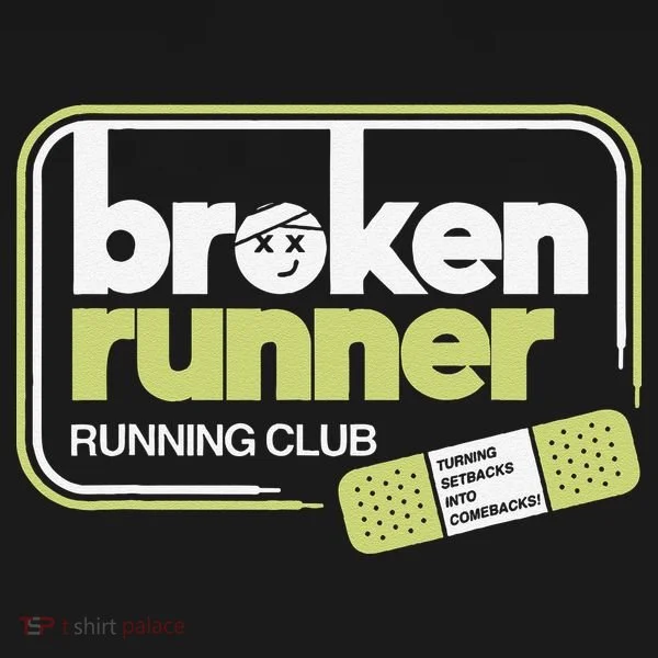 Broken Runner Running Club Turning Setbacks Into Comebacks Gift Women's T-Shirt