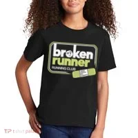 Broken Runner Running Club Turning Setbacks Into Comebacks Gift Kids T-Shirt thumb 2