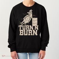 Barrel Racing Racer Rodeo Turn N Burn Women's Sweatshirt thumb 0