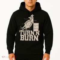 Barrel Racing Racer Rodeo Turn N Burn Hoodie thumb 2