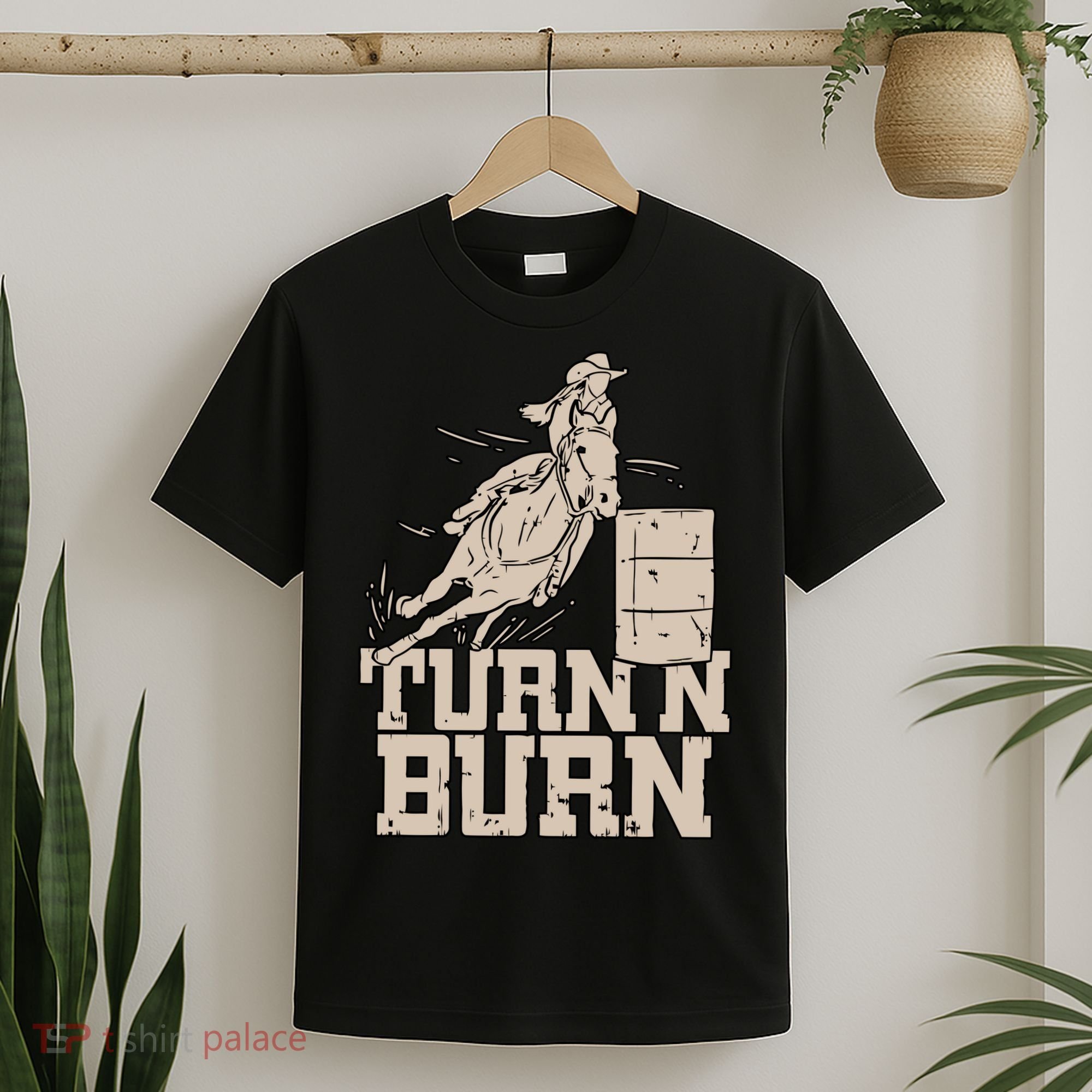 Barrel Racing Racer Rodeo Turn N Burn T-Shirt