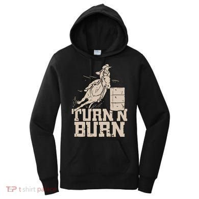 Barrel Racing Racer Rodeo Turn N Burn Women's Hoodie