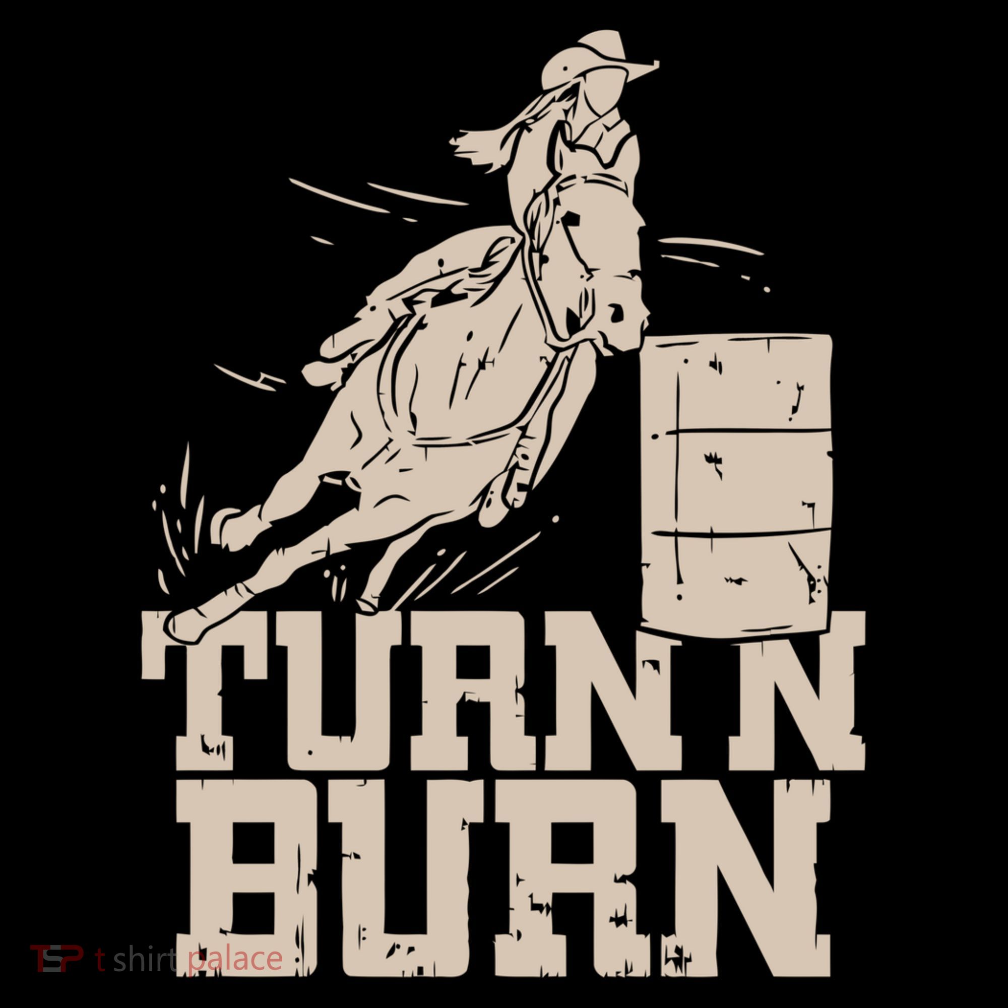 Barrel Racing Racer Rodeo Turn N Burn Women's Hoodie