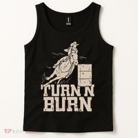 Barrel Racing Racer Rodeo Turn N Burn Tank Top thumb 2