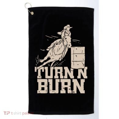 Barrel Racing Racer Rodeo Turn N Burn Golf Towel