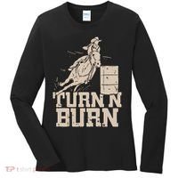 Barrel Racing Racer Rodeo Turn N Burn Women's Long Sleeve Shirt thumb 0