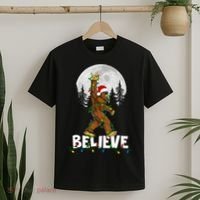 Bigfoot Rock Roll Sasquatch Christmas Believe Gifts  T-Shirt thumb 2