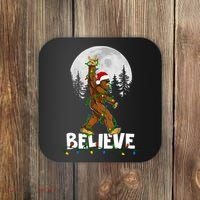 Bigfoot Rock Roll Sasquatch Christmas Believe Gifts  Coaster thumb 0