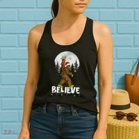 Bigfoot Rock Roll Sasquatch Christmas Believe Gifts  Women's Tank Top thumb 2