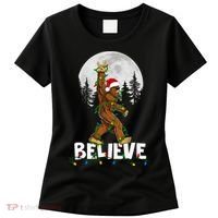 Bigfoot Rock Roll Sasquatch Christmas Believe Gifts  Women's T-Shirt thumb 0
