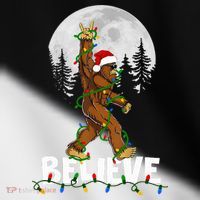 Bigfoot Rock Roll Sasquatch Christmas Believe Gifts  Toddler Fine Jersey T-Shirt thumb 2