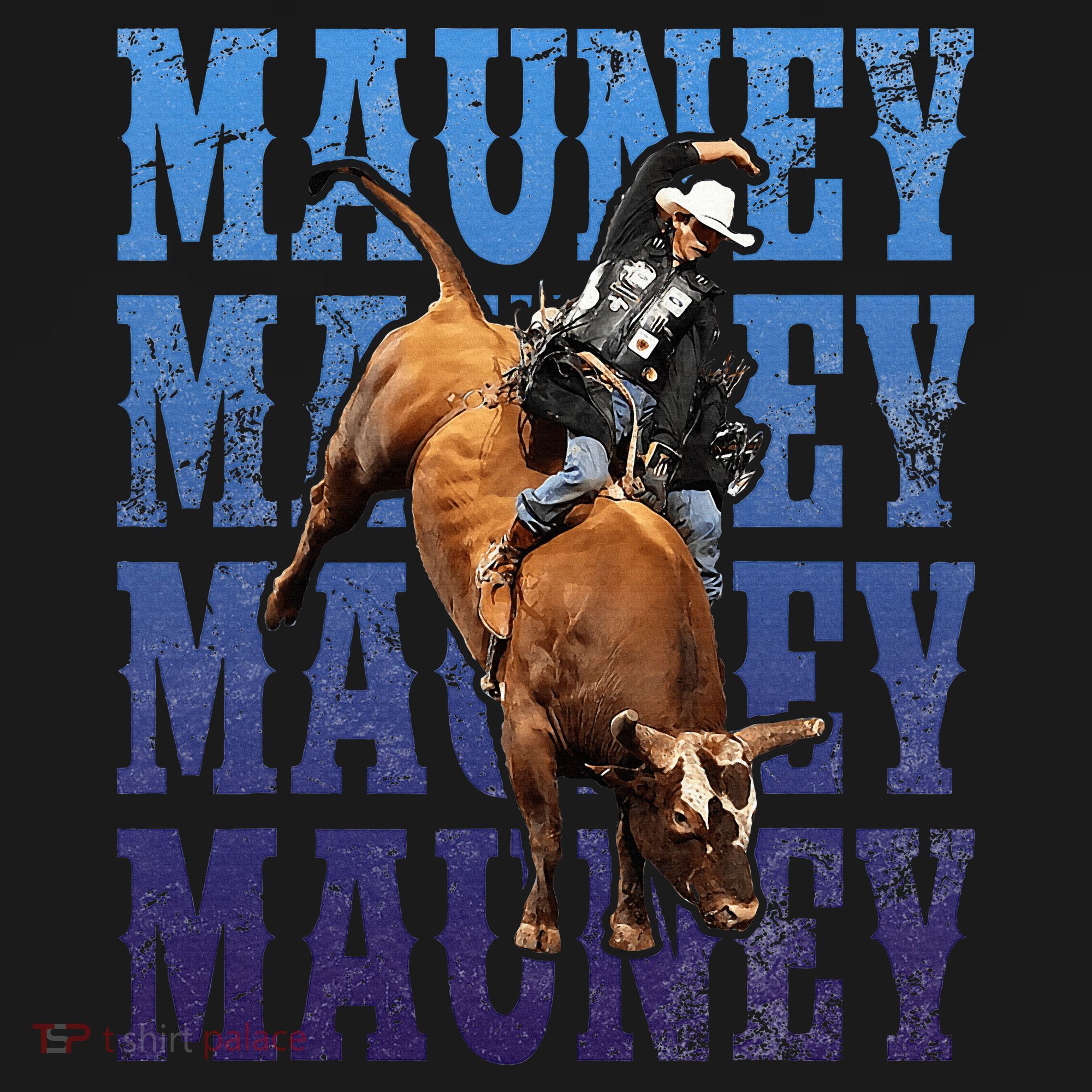 Bull Riders Rodeo Cowboy And Bull Riders Mousepad