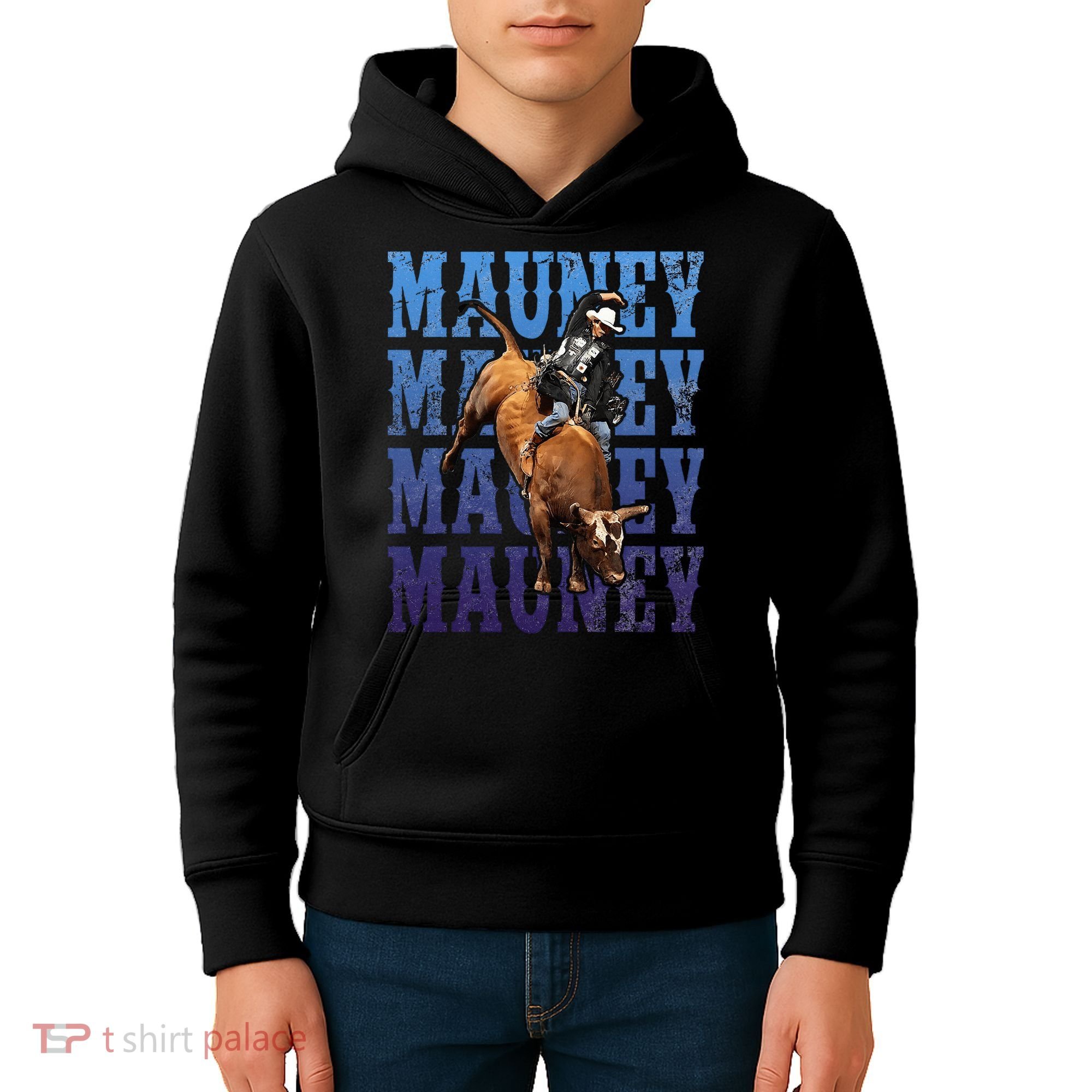 Bull Riders Rodeo Cowboy And Bull Riders Kids Hoodie