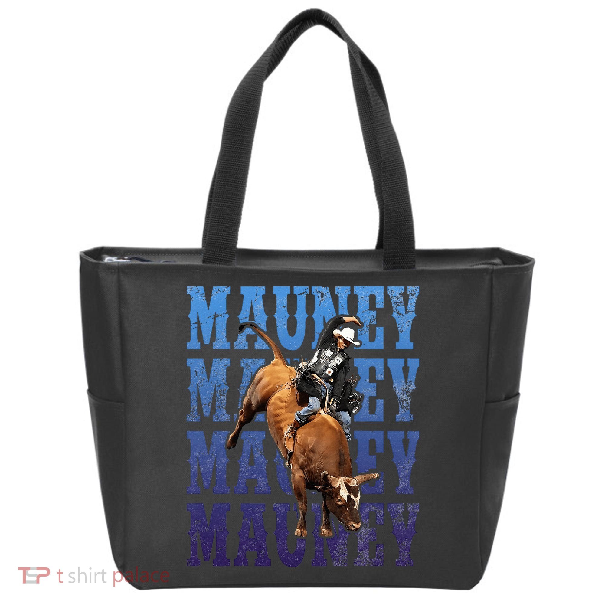Bull Riders Rodeo Cowboy And Bull Riders Tote Bag