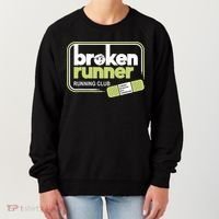 Broken Runner Running Club Turning Setbacks Meme Women's Sweatshirt thumb 0