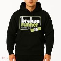Broken Runner Running Club Turning Setbacks Meme Hoodie thumb 2